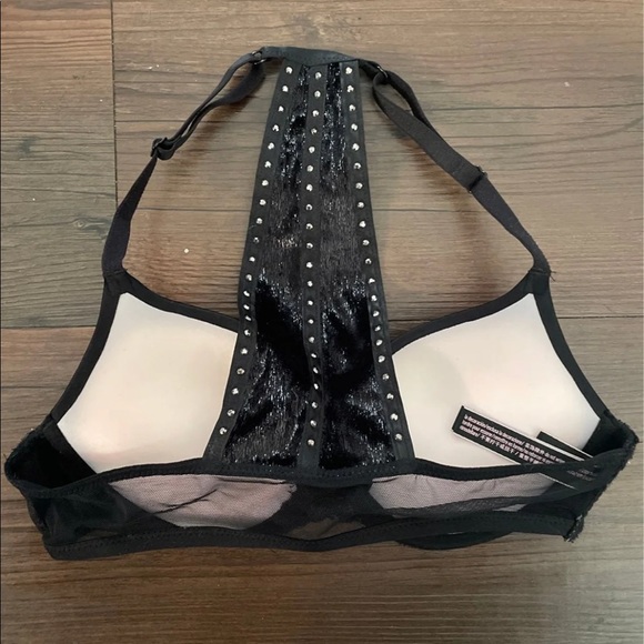 Victoria’s Secret Black Velvet Push Up Bra 32A - Picture 2 of 3